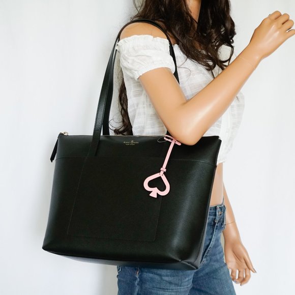 Kate Spade Patrice L Leather Tote Black - Picture 4 of 11